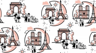 Parijs vectorillustratie.