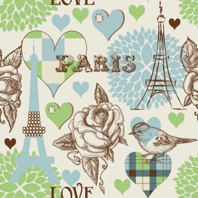 Paris naadloze patroon