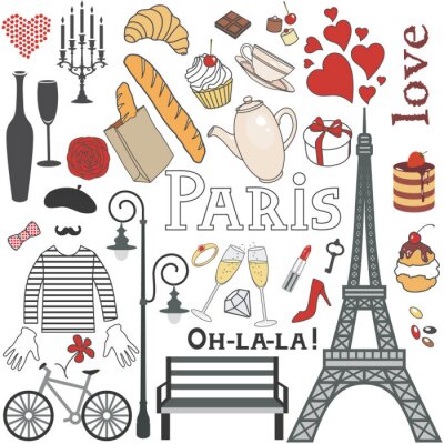 Sticker paris set