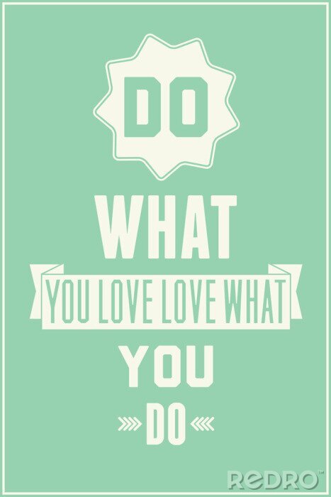 Behang Passie voor werktypografie