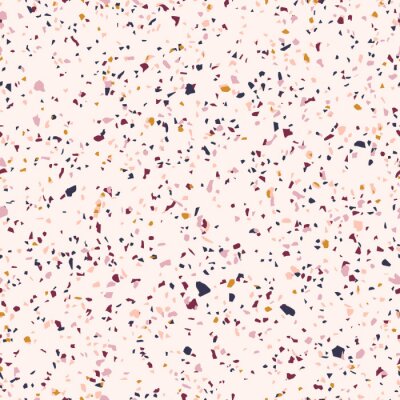 Behang Pastel met stenen elementen