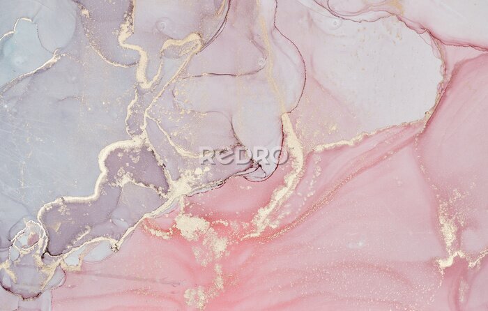 Behang Pastelkleuren abstracte compositie