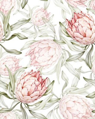 Poster Pastelkleurige bloemknoppen