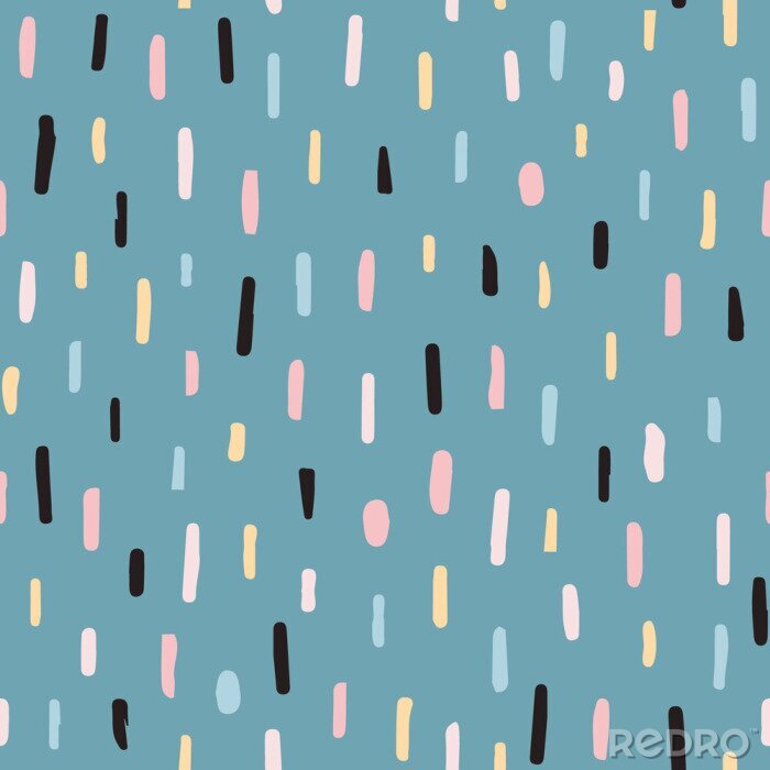 Behang Pastelkleurige regen