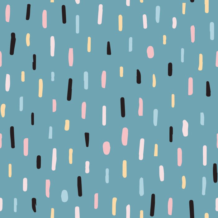 Behang Pastelkleurige regen