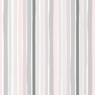 Behang Pastelmotief met verticaal gerangschikte strepen