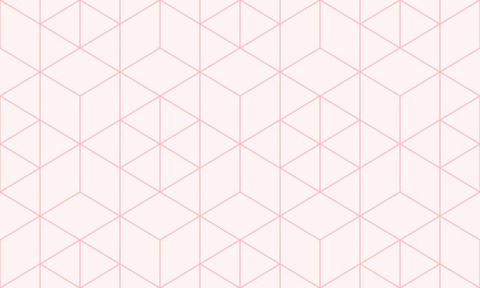 Behang Pastelroze dessin in geometrische vormen