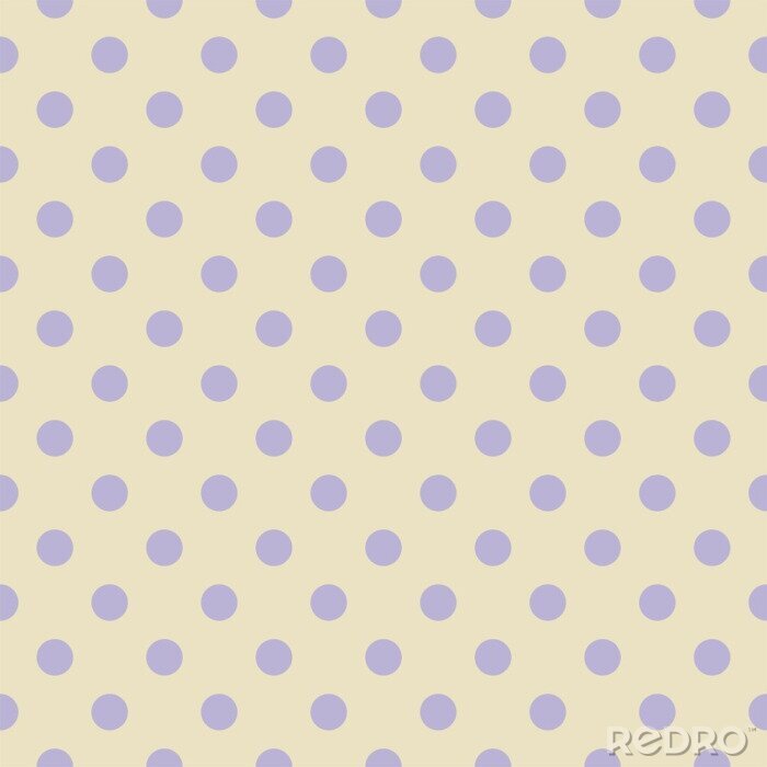 Behang Patroon met paarse stippen