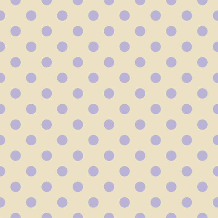 Behang Patroon met paarse stippen