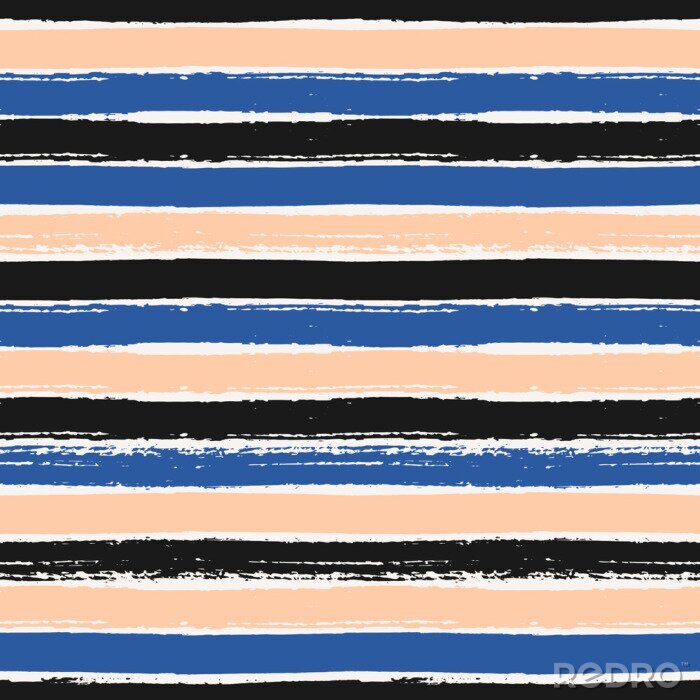 Behang Patroon met strepen horizontaal geschilderd