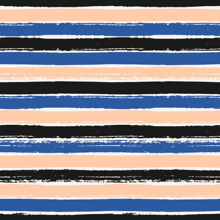 Behang Patroon met strepen horizontaal geschilderd