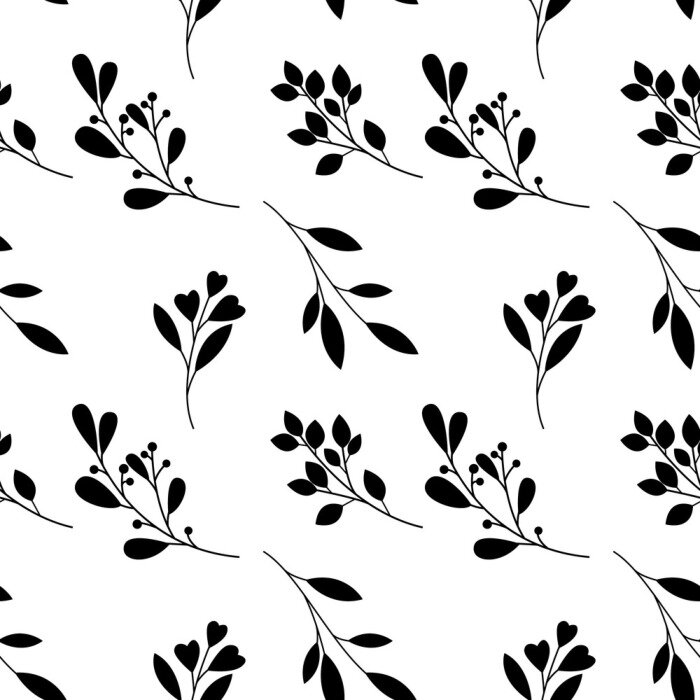 Behang Plant takjes minimale stijl