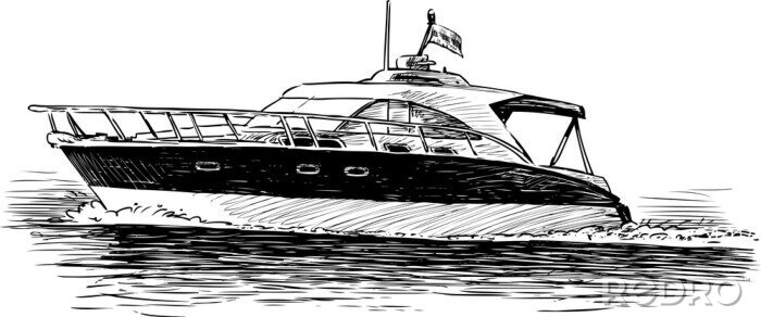 Behang pleziervaartuig