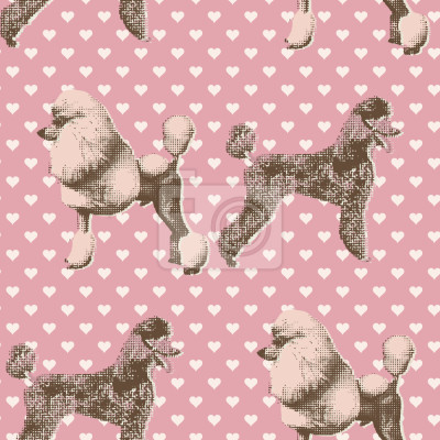 Behang Poedels Met Hart