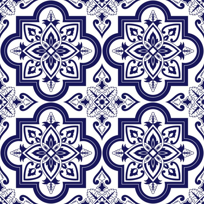 Behang Portugese azulejo's