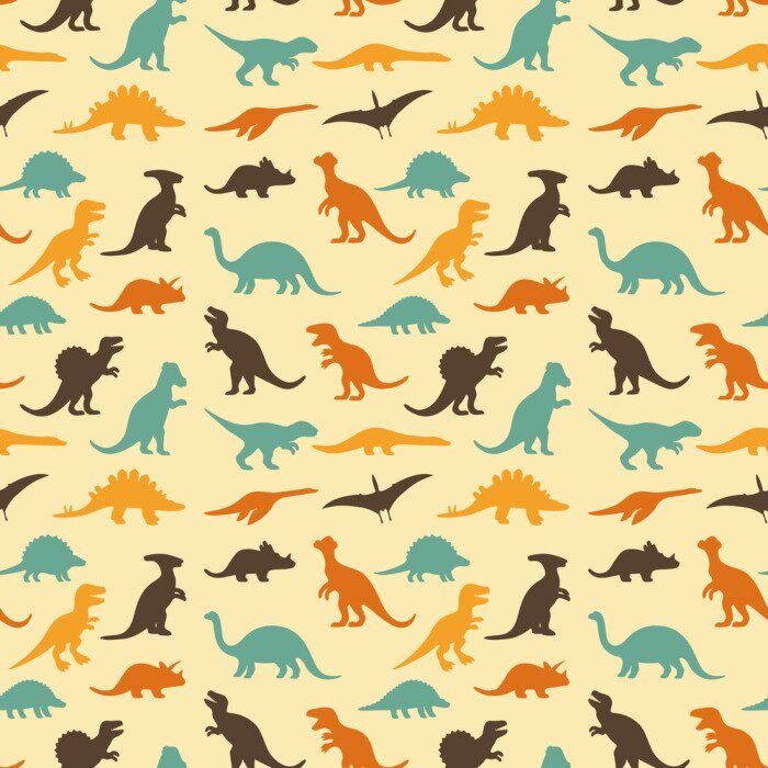 Behang Prehistorische dinosaurussen