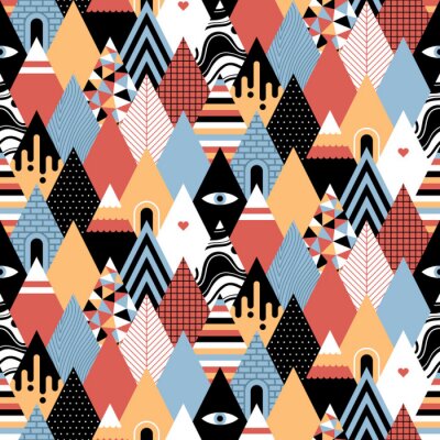 Behang Psychedelisch bergthema