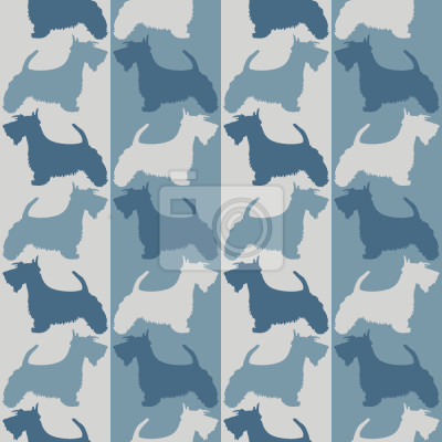 Behang Rashonden in blauwtinten