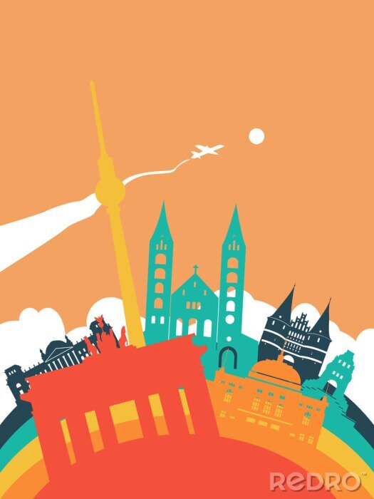 Behang Reizen Duitsland wereld oriëntatiepunt landschap