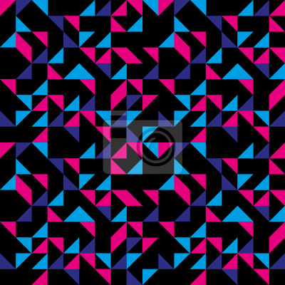 Behang retro Driehoeken