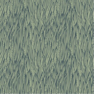 Behang Retro gras in een grijsgroene tint