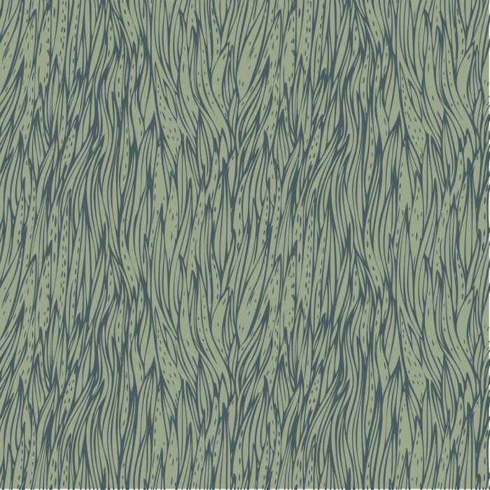 Behang Retro gras in een grijsgroene tint