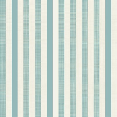 Behang Retro motief met blauwe en witte strepen