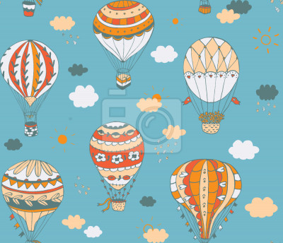 Behang Retro Ride Balloon