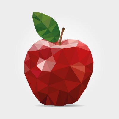 Rode appel geometrische afbeeldingen