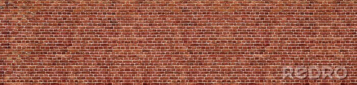 Behang Rode bakstenen huisgevel