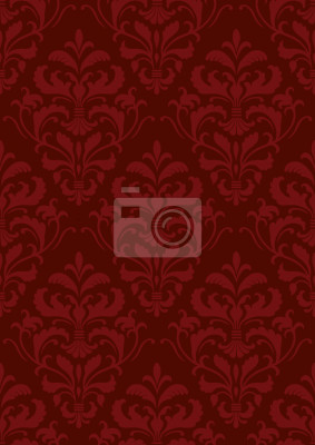 Behang Rode rand Barok