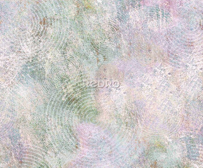 Behang Ronde texturen op de muur