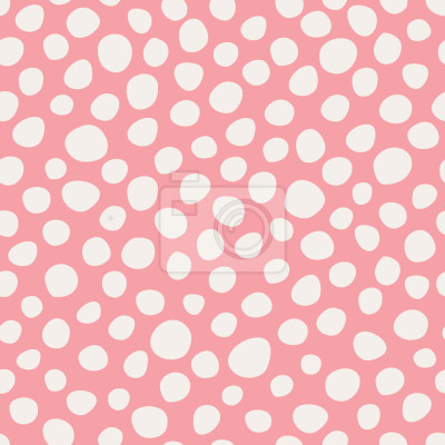 Behang Roze dessin met poederachtige onregelmatige stippen