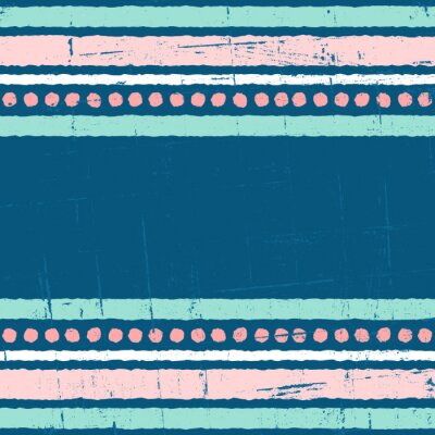 Behang Roze en blauw strepen en strepen dessin