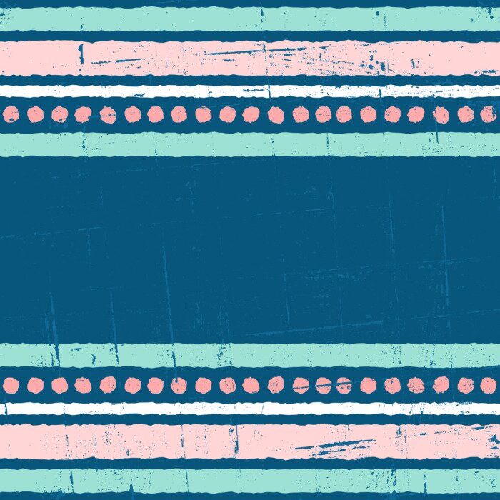 Behang Roze en blauw strepen en strepen dessin