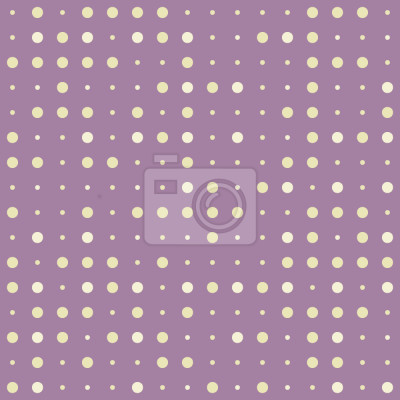 Behang Roze motief met gele stippen