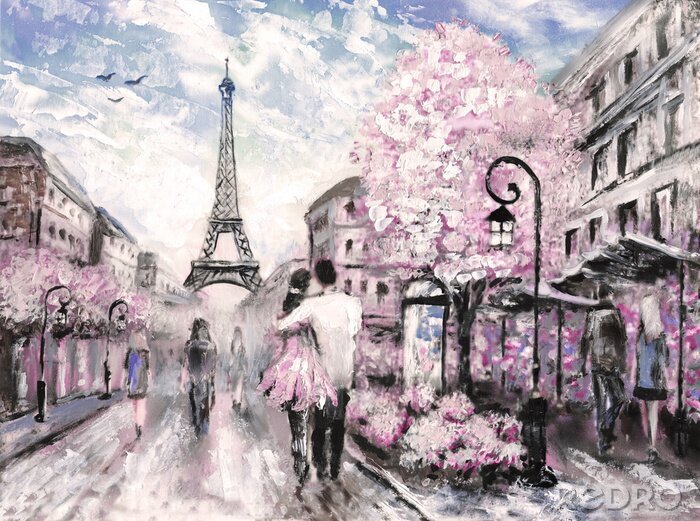 Behang Roze Parijs