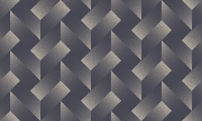 Behang Ruimtelijke geometrie in donkere kleuren