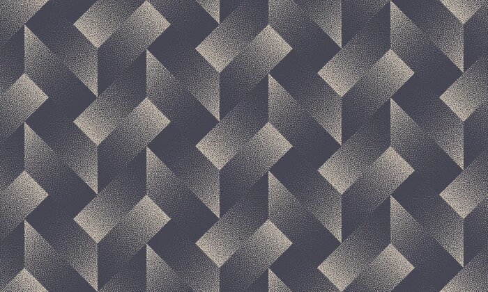 Behang Ruimtelijke geometrie in donkere kleuren