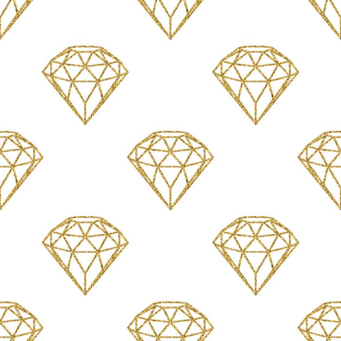 Behang Ruitpatroon op een witte achtergrond