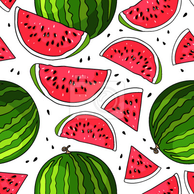 Behang Sappige Watermeloen