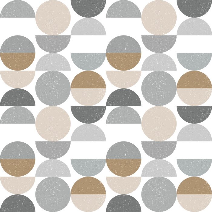 Behang Scandinavisch retro geometrisch ontwerp