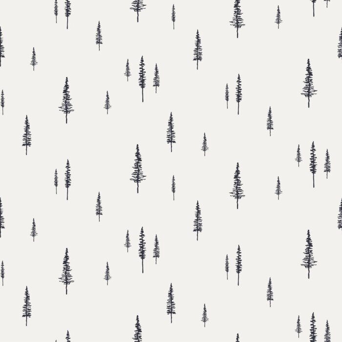 Behang Scandinavische bomen