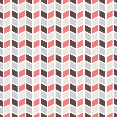 Behang Scandinavische geometrie in rood- en grijstinten