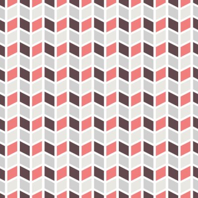 Behang Scandinavische geometrie in rood- en grijstinten