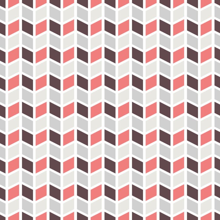 Behang Scandinavische geometrie in rood- en grijstinten