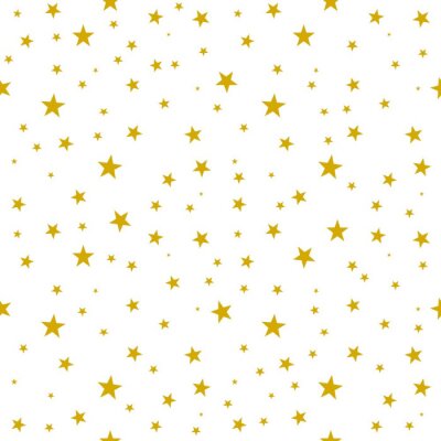 Behang Seamless background with stars pattern gold yellow yellow