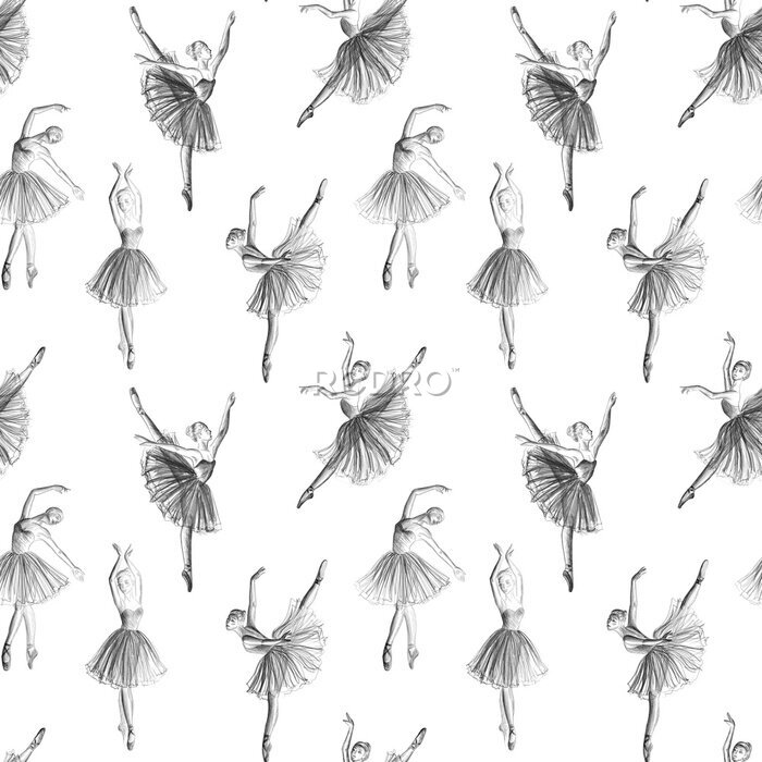 Behang Seamless ballerina