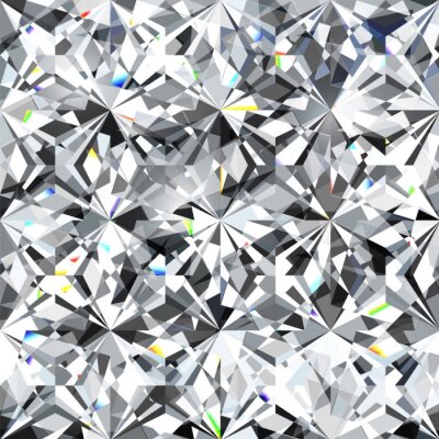 Behang Seamless diamond pattern - vector illustration of crystallic background
