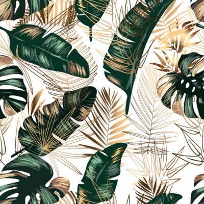 Behang Seamless jungle background